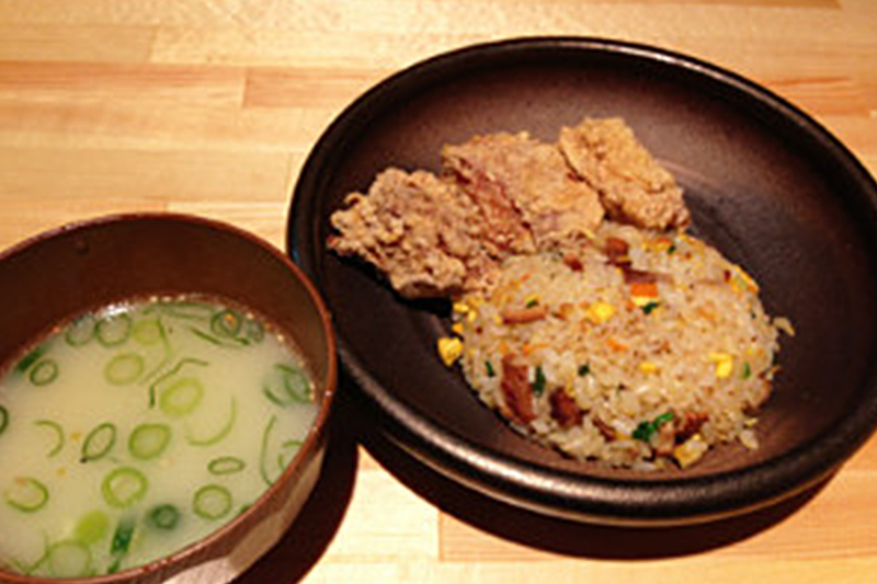 半チャン炒飯+から揚げ